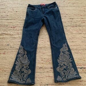 Catherine Studded Jeans size 4.Lower rise.